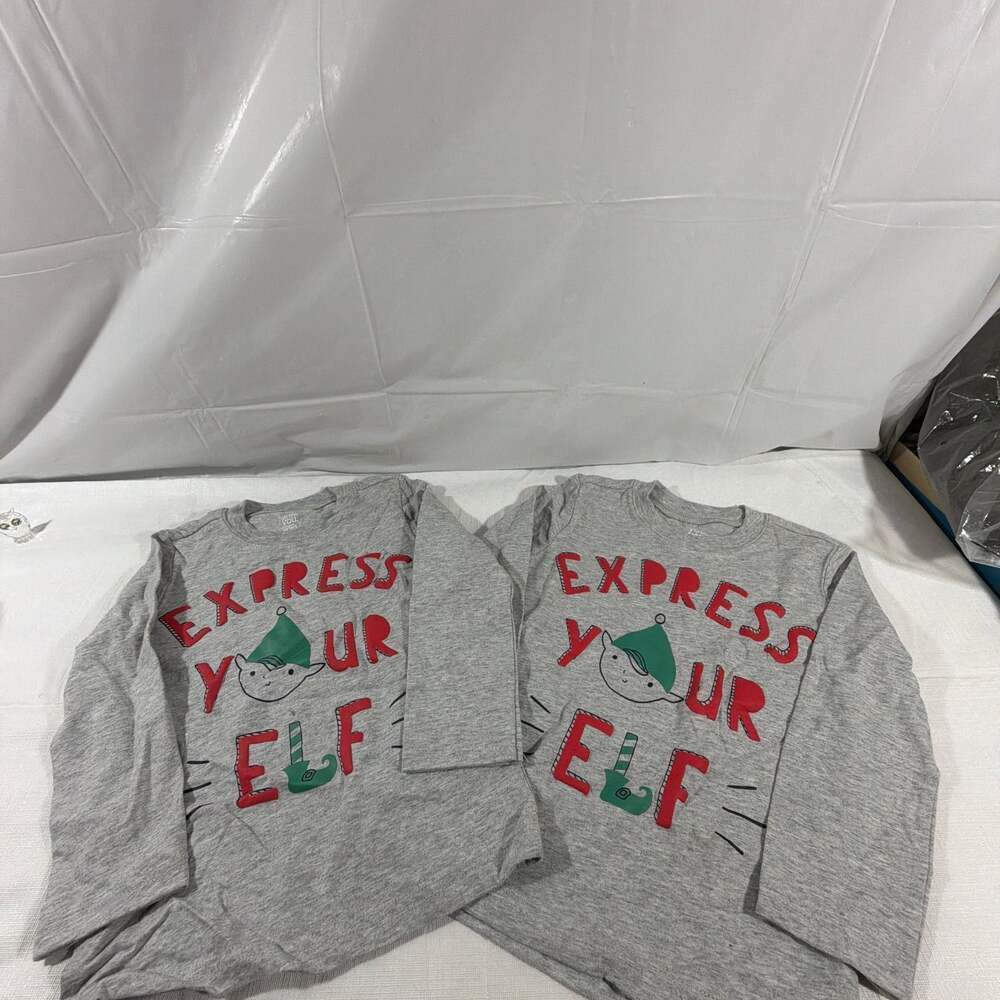 Set of 2 Just One You by Carter's Christmas Shirts - Express Your Elf Graphic 2T